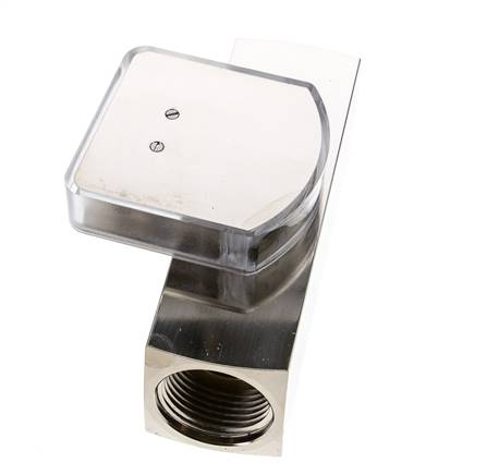 Débitmètre à section variable G1'' en laiton pour huile 5-15 l/min 250 bar