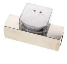 Débitmètre à section variable G1'' en laiton pour huile 8-24 l/min 250 bar