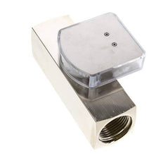 Débitmètre à section variable G1'' en laiton pour huile 8-24 l/min 250 bar