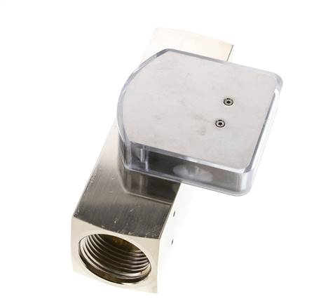 Débitmètre à section variable G1'' en laiton pour huile 8-24 l/min 250 bar