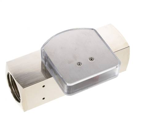 Débitmètre à section variable G1'' en laiton pour huile 8-24 l/min 250 bar
