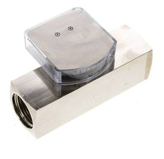 Débitmètre à section variable G1'' en laiton pour huile 10-30 l/min 250 bar