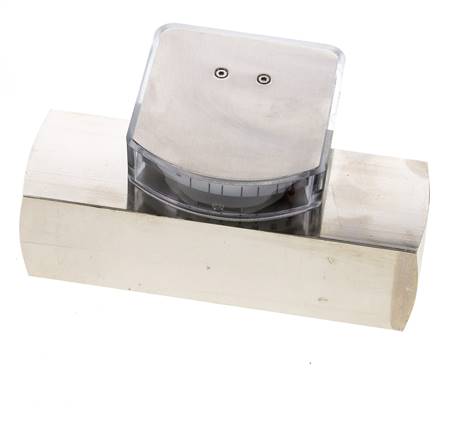 Débitmètre à section variable G1'' en laiton pour huile 10-30 l/min 250 bar