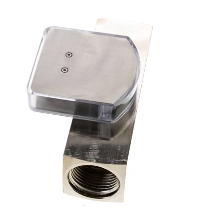 Débitmètre à section variable G1'' en laiton pour huile 10-30 l/min 250 bar