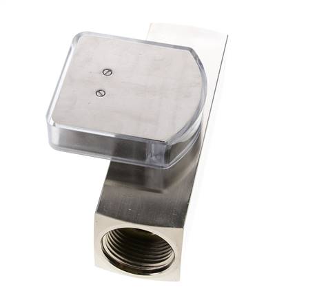 Débitmètre à section variable G1'' en laiton pour huile 15-45 l/min 250 bar