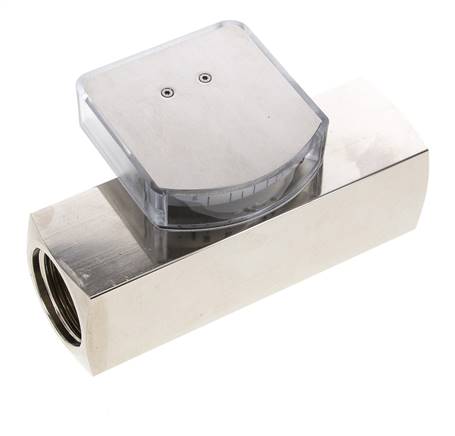 Débitmètre à section variable G1'' en laiton pour huile 20-60 l/min 250 bar