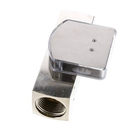 Débitmètre à section variable G1'' en laiton pour huile 20-60 l/min 250 bar
