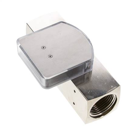 Débitmètre à section variable G1'' en laiton pour huile 20-60 l/min 250 bar