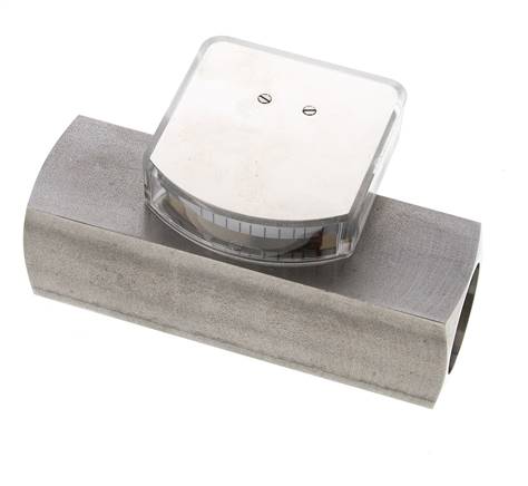 Débitmètre à section variable G1'' en acier inoxydable pour huile 0.1-0.8 l/min 300 bar