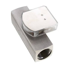 Débitmètre à section variable G1'' en acier inoxydable pour huile 0.1-0.8 l/min 300 bar