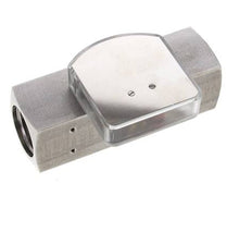Débitmètre à section variable G1'' en acier inoxydable pour huile 0.1-0.8 l/min 300 bar
