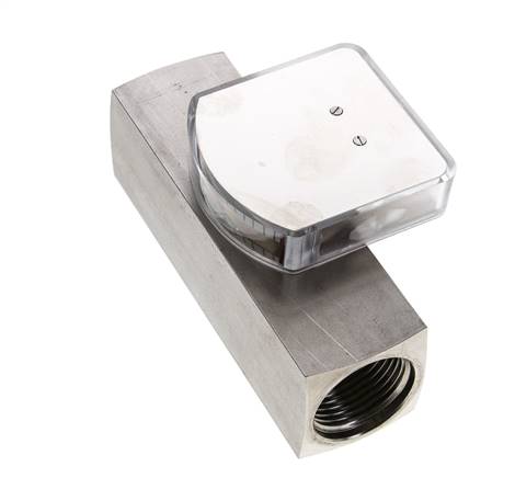 Débitmètre à section variable G1'' en acier inoxydable pour huile 0.5-1.5 l/min 300 bar