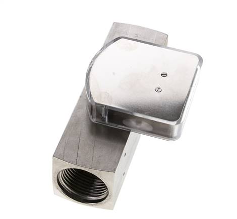 Débitmètre à section variable G1'' en acier inoxydable pour huile 0.5-1.5 l/min 300 bar