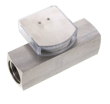 Débitmètre à section variable G1'' en acier inoxydable pour huile 2-8 l/min 300 bar