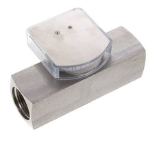 Débitmètre à section variable G1'' en acier inoxydable pour huile 2-8 l/min 300 bar
