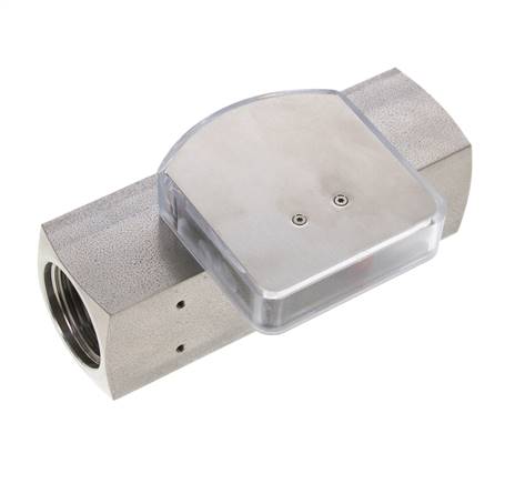 Débitmètre à section variable G1'' en acier inoxydable pour huile 2-8 l/min 300 bar