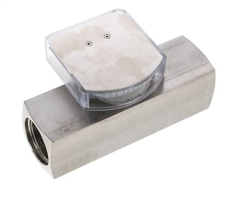 Débitmètre à section variable G1'' en acier inoxydable pour huile 3-10 l/min 300 bar