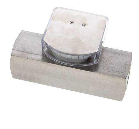 Débitmètre à section variable G1'' en acier inoxydable pour huile 3-10 l/min 300 bar