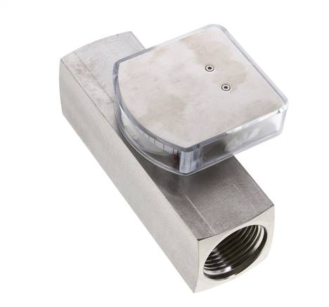 Débitmètre à section variable G1'' en acier inoxydable pour huile 3-10 l/min 300 bar