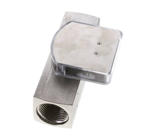 Débitmètre à section variable G1'' en acier inoxydable pour huile 3-10 l/min 300 bar