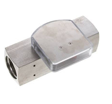 Débitmètre à section variable G1'' en acier inoxydable pour huile 3-10 l/min 300 bar