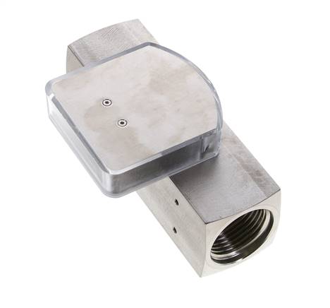 Débitmètre à section variable G1'' en acier inoxydable pour huile 3-10 l/min 300 bar