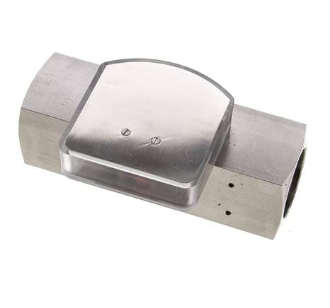 Débitmètre à section variable G1'' en acier inoxydable pour huile 8-24 l/min 300 bar