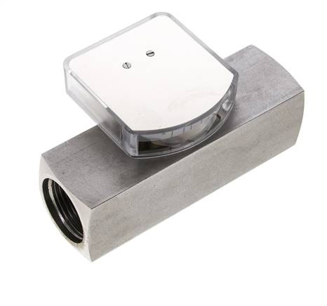 Débitmètre à section variable G1'' en acier inoxydable pour huile 10-30 l/min 300 bar