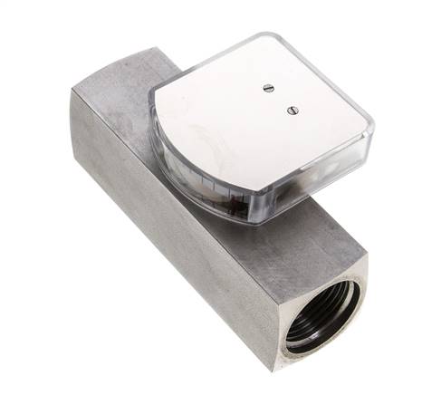 Débitmètre à section variable G1'' en acier inoxydable pour huile 10-30 l/min 300 bar