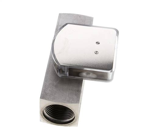 Débitmètre à section variable G1'' en acier inoxydable pour huile 10-30 l/min 300 bar