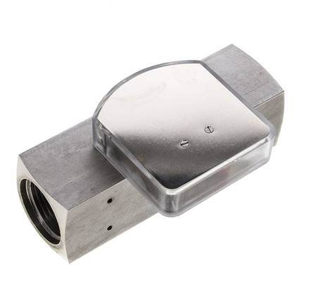 Débitmètre à section variable G1'' en acier inoxydable pour huile 10-30 l/min 300 bar