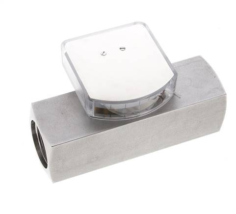 Débitmètre à section variable G1'' en acier inoxydable pour huile 15-45 l/min 300 bar