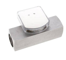 Débitmètre à section variable G1'' en acier inoxydable pour huile 15-45 l/min 300 bar