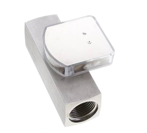 Débitmètre à section variable G1'' en acier inoxydable pour huile 15-45 l/min 300 bar