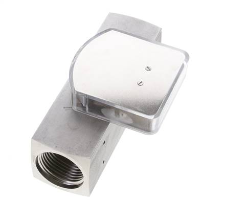 Débitmètre à section variable G1'' en acier inoxydable pour huile 15-45 l/min 300 bar