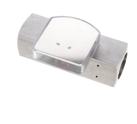 Débitmètre à section variable G1'' en acier inoxydable pour huile 15-45 l/min 300 bar