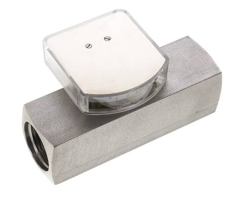 Débitmètre à section variable G1'' en acier inoxydable pour huile 35-110 l/min 300 bar