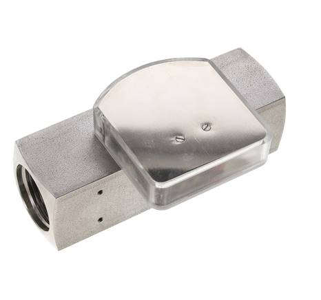 Débitmètre à section variable G1'' en acier inoxydable pour huile 35-110 l/min 300 bar