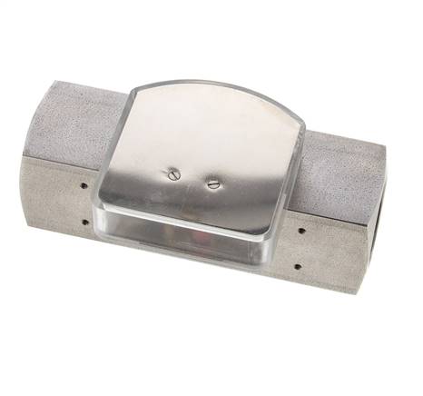 Débitmètre à section variable G1'' en acier inoxydable pour huile 35-110 l/min 300 bar