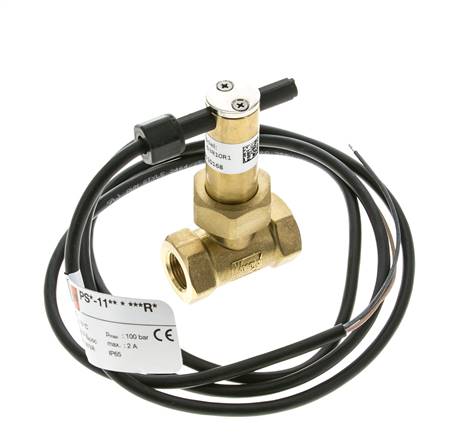 Contrôleur de débit à palette en ligne 2.8-6 l/min 100 bar G3/8'' laiton