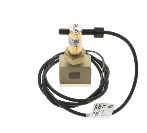 Contrôleur de débit à palette en ligne 22-38.6 l/min 25 bar G1 1/4'' laiton