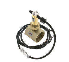Contrôleur de débit à palette en ligne 22-38.6 l/min 25 bar G1 1/4'' laiton