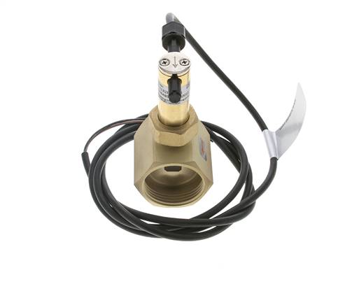Contrôleur de débit à palette en ligne 22-38.6 l/min 25 bar G1 1/4'' laiton