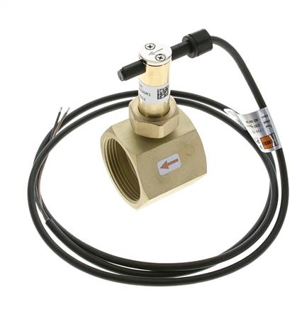 Contrôleur de débit à palette en ligne 34.8-64.2 l/min 25 bar G1 1/2'' laiton