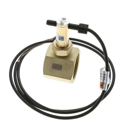 Contrôleur de débit à palette en ligne 34.8-64.2 l/min 25 bar G1 1/2'' laiton
