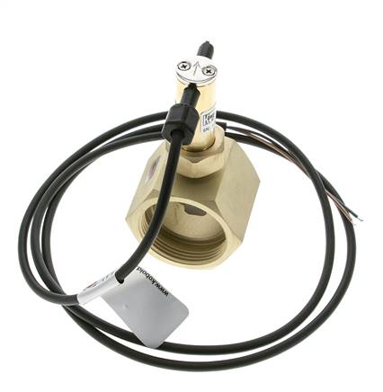 Contrôleur de débit à palette en ligne 34.8-64.2 l/min 25 bar G1 1/2'' laiton