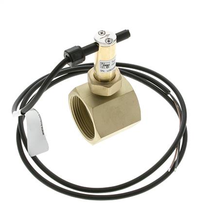 Contrôleur de débit à palette en ligne 34.8-64.2 l/min 25 bar G1 1/2'' laiton