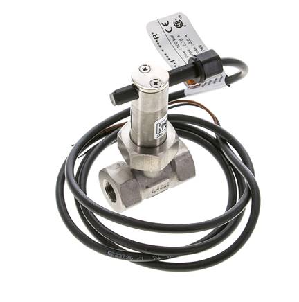Contrôleur de débit à palette en ligne 2.3-4.7 l/min 250 bar G1/4'' acier inoxydable