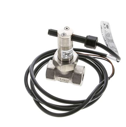 Contrôleur de débit à palette en ligne 2.3-4.7 l/min 250 bar G1/4'' acier inoxydable
