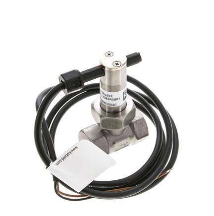 Contrôleur de débit à palette en ligne 2.3-4.7 l/min 250 bar G1/4'' acier inoxydable
